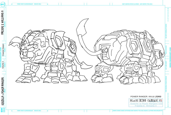 File:Godzilla vs. MMPR II King Caesar Black Kaiju Zord Design.png