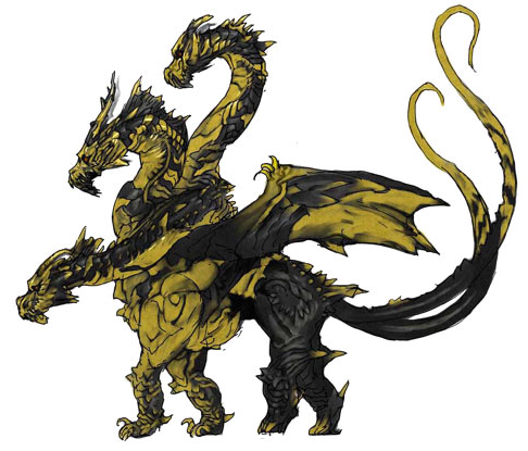 File:Concept Art - Godzilla Final Wars - Keizer Ghidorah 3.png