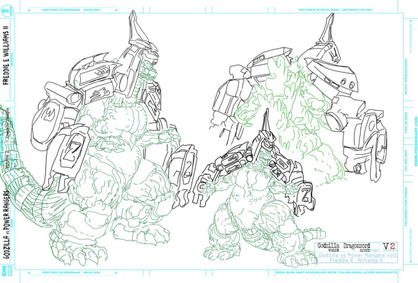 File:Godzilla Vs MMPR II Godzilla Wears Dragonzord Armor Design.png