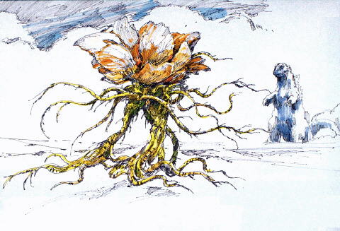File:Concept Art - Godzilla vs. Biollante - Godzilla vs. Rose Biollante 5.png