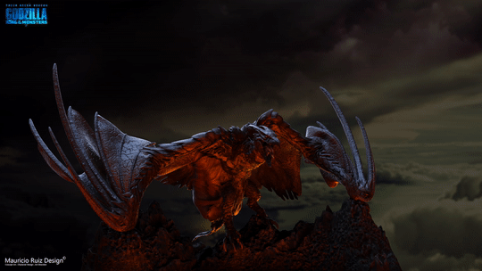 File:GKOTM concept art - 3D Rodan turnaround with lava lighting by Mauricio Ruiz.gif