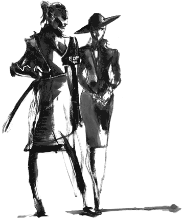 File:Concept Art - Godzilla Final Wars - Shinichi Ozaki and Miyuki Otonashi.png