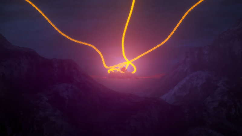 File:AniGhido Heads Attack Godzilla from Afar.png