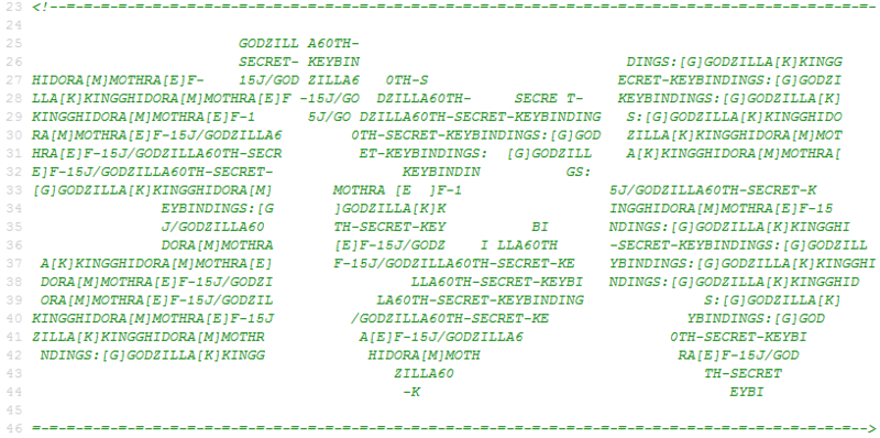 File:Godzilla 60th Website - Secret Gojira In Code.png