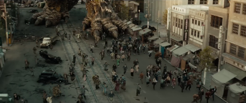 File:Minus One - Godzilla trampling Tokyoites.png