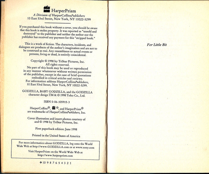 File:Godzilla 1998 The Novelization Intro Pages part 2.jpg