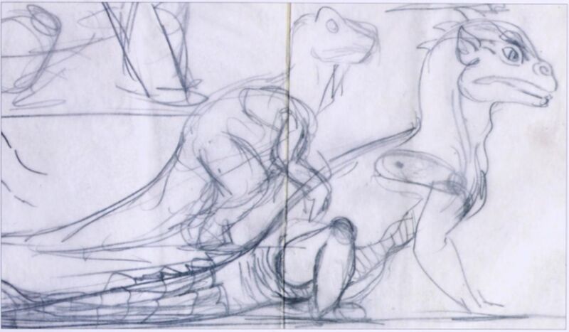 File:Rough Rhedosaurus sketches.jpg