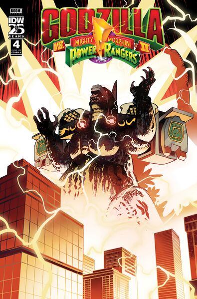 File:Godzilla vs. the Mighty Morphin Power Rangers II Issue 4 Cover A.jpg