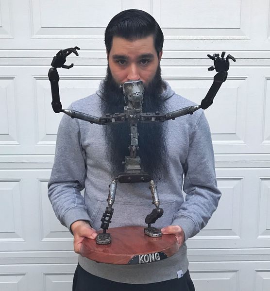 File:Jordan Vogt-Roberts with original King Kong armature.jpg
