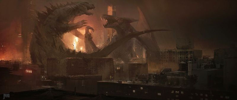 File:Concept Art - Godzilla 2014 - Godzilla vs. MUTO 5.jpg