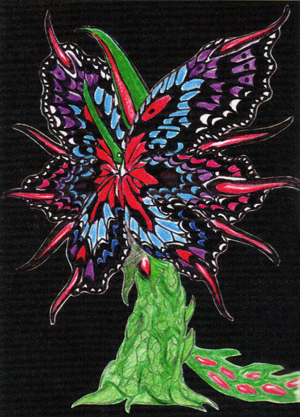 File:Concept Art - Godzilla vs. Biollante - Biollante Rose 5.png