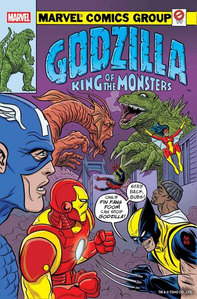 File:GODZILLA VS AVENGERS Cover Allred.jpg