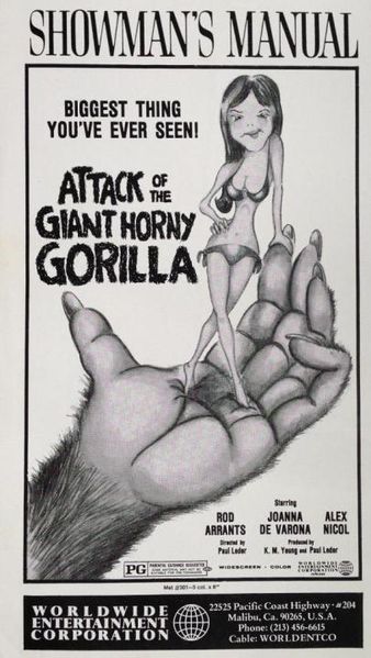 File:Attack of the Giant Horny Gorilla promo poster.jpg