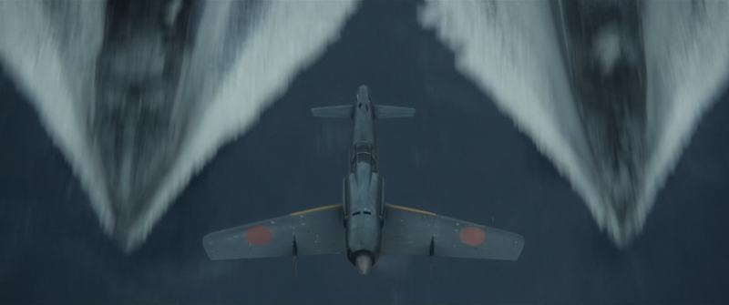 File:Godzilla Minus One - Shinden flying past Yukaze and Keyaki.png