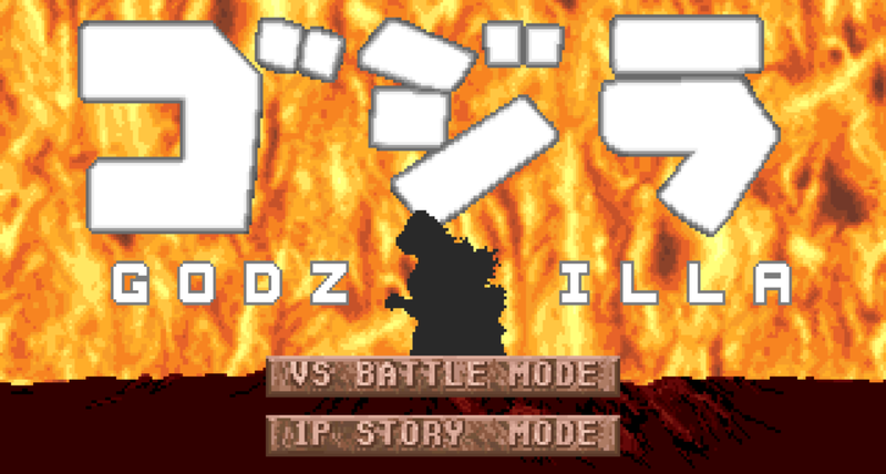 File:Godzilla Arcade Game - Title Screen.png
