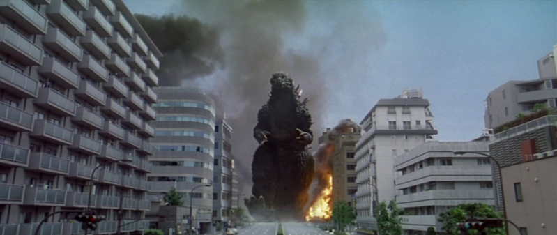 File:Godzilla vs. Megaguirus - Godzilla walks around the city.png