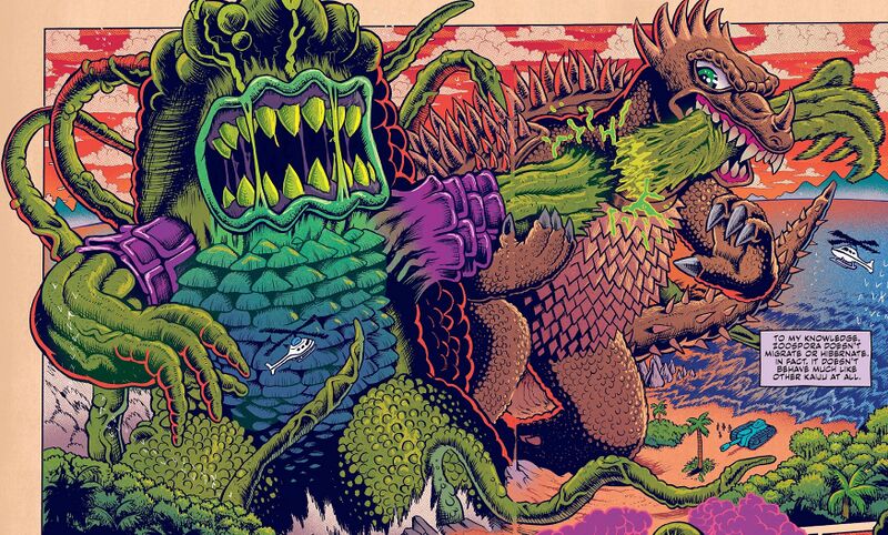 File:Anguirus vs. Zoospora in Godzilla War For Humanity.jpg
