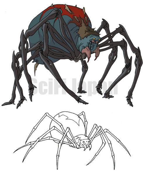 File:Giant Mutant Black Widow Spider and Hybrid Spider.jpg